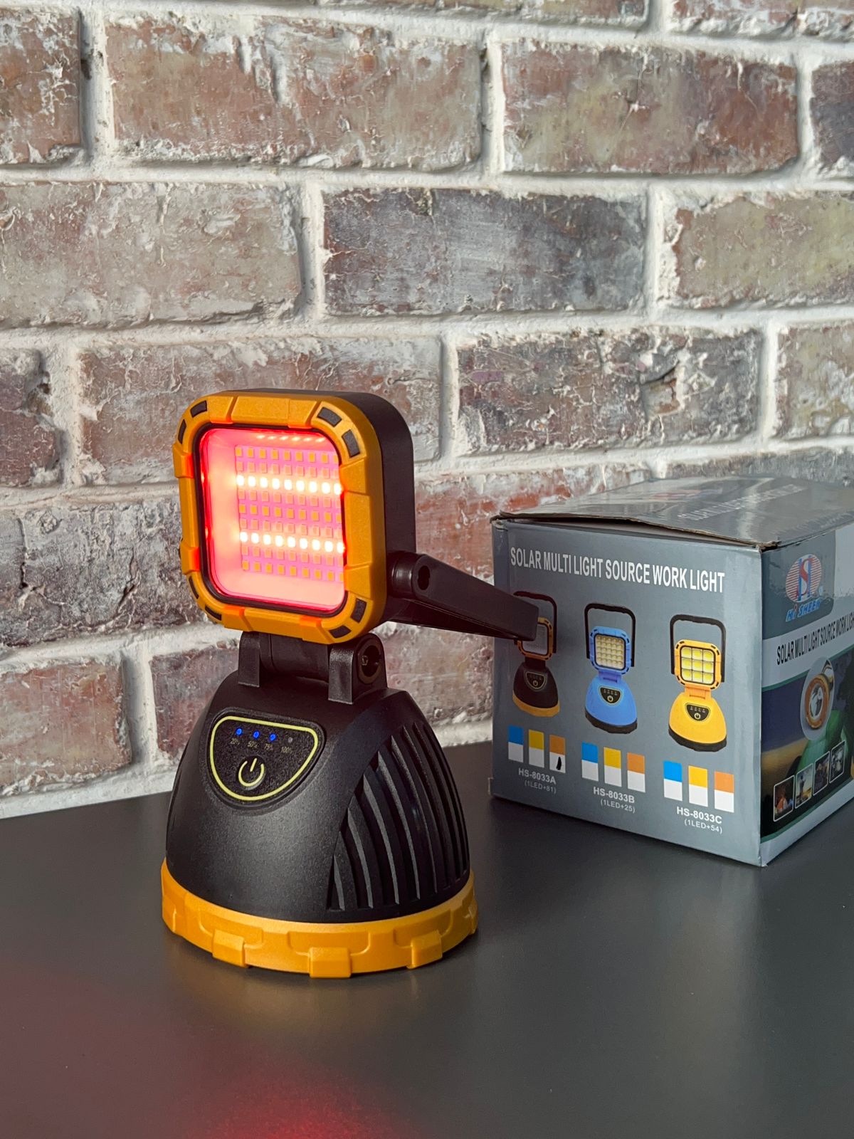 Linterna Para Camping Carga Solar Y Usb
