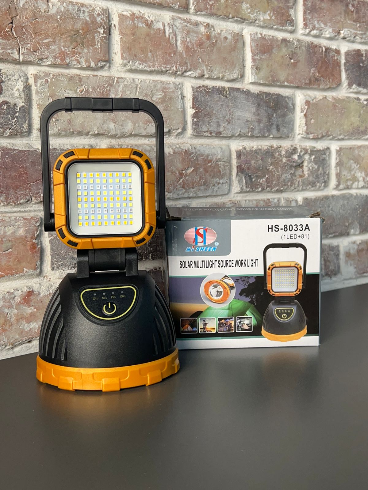 Linterna Para Camping Carga Solar Y Usb
