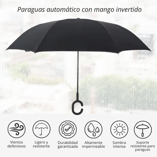 Paraguas De Cierre Invertido Antiviento