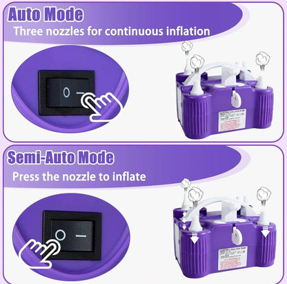 inflador de globos multifuncional